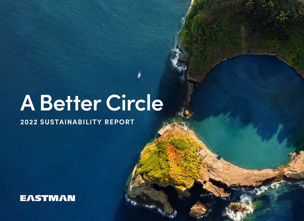 Eastman 2022 sustainability report cover 