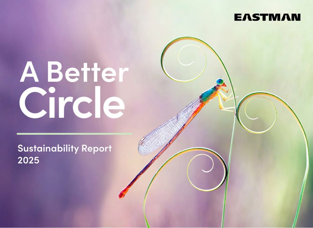 Cover of the Eastman Sustainability Report 2025 
