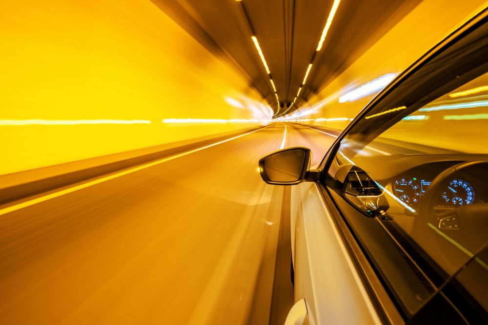 car in the tunnel