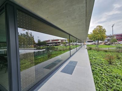 Swimming hall featuring Saflex FlySafe 3D