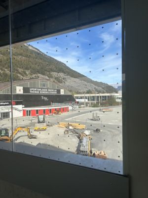 bridge partitions made of glass
