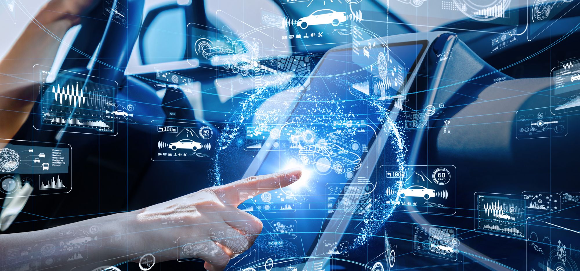 a man behind the weel 