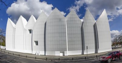 white facade close-up