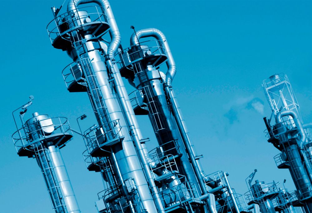 An acid gas treatment facility. 