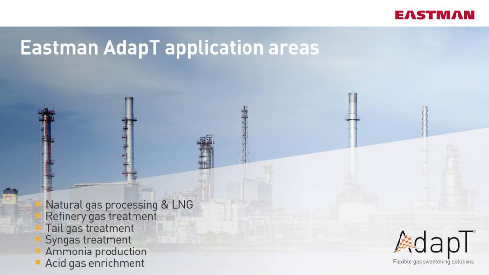 Eastman AdapT Flexible Gas Sweetening Solutions