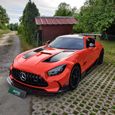 LLumar Platinum PPF protects orange AMG GT Black Series from road damage 