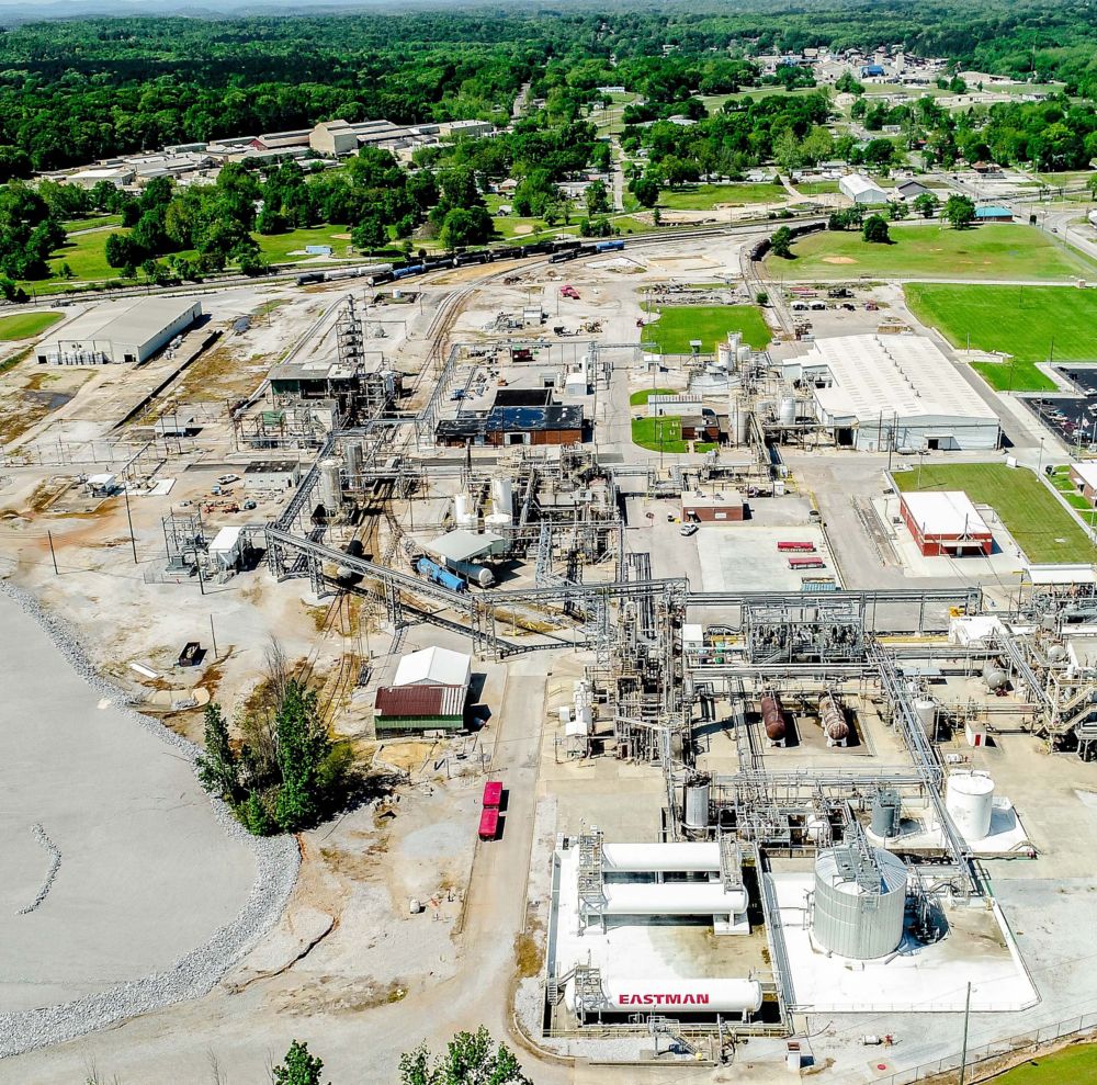 An aerial view of the Anniston facility.  