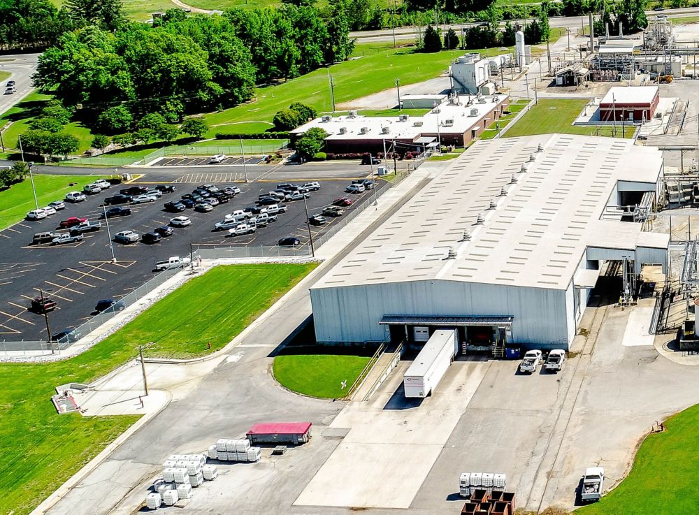 An aerial view of the Anniston facility.  