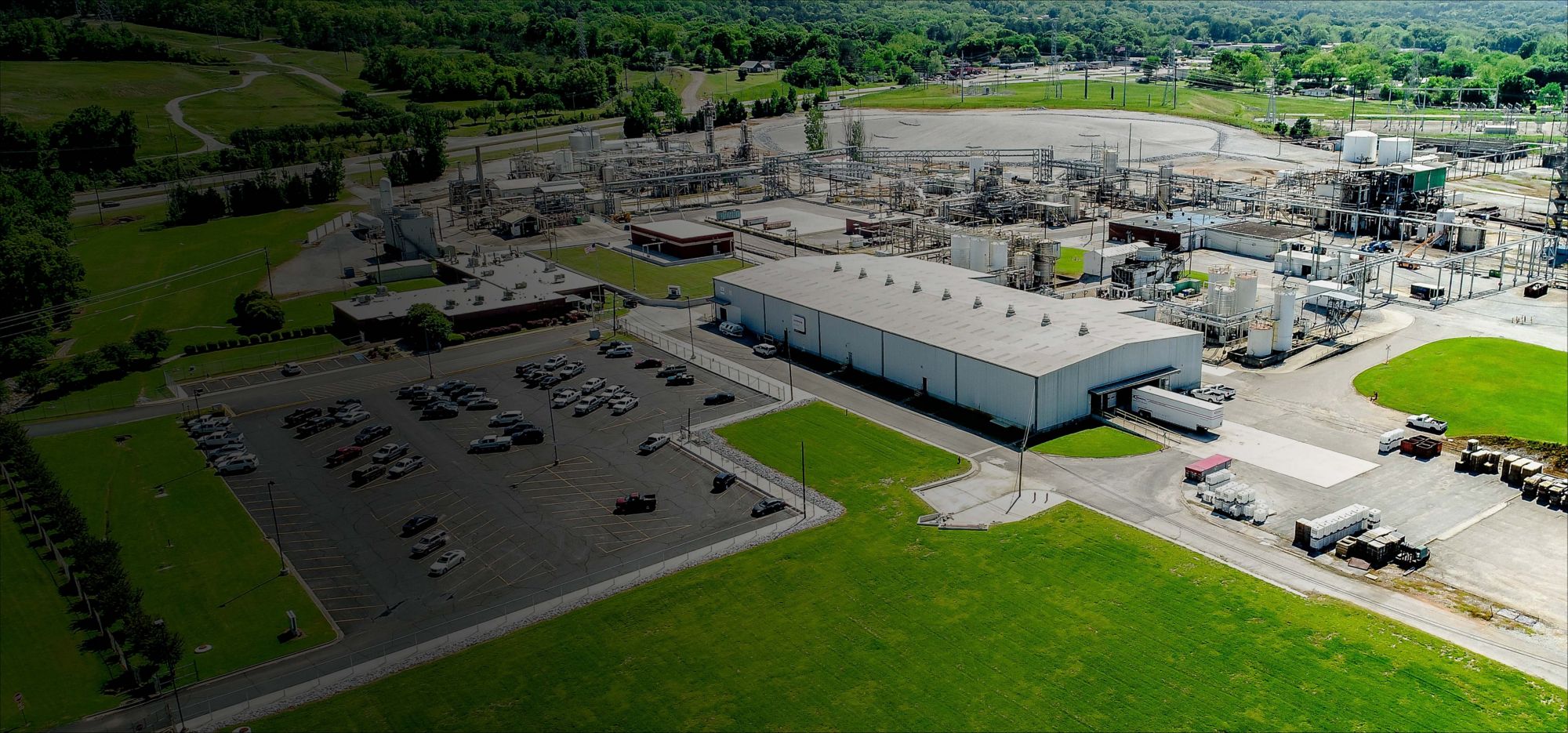 An aerial view of the Anniston facility.  