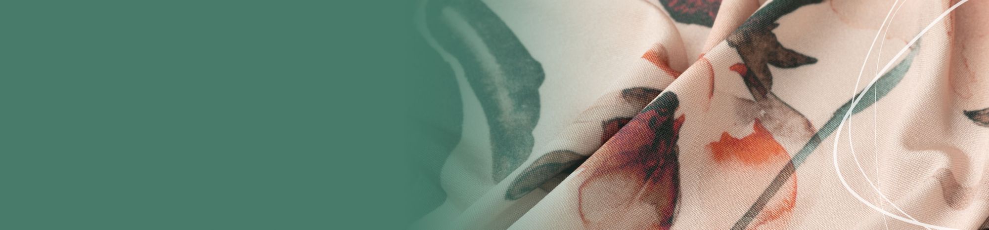 A floral print fabric. 