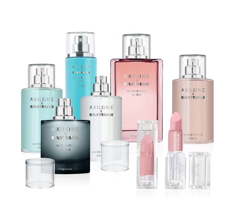 Axilone cosmetics packaging.  