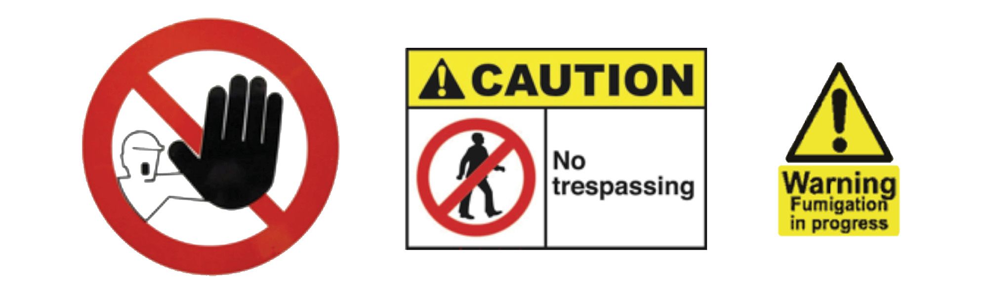 Warning signs image 