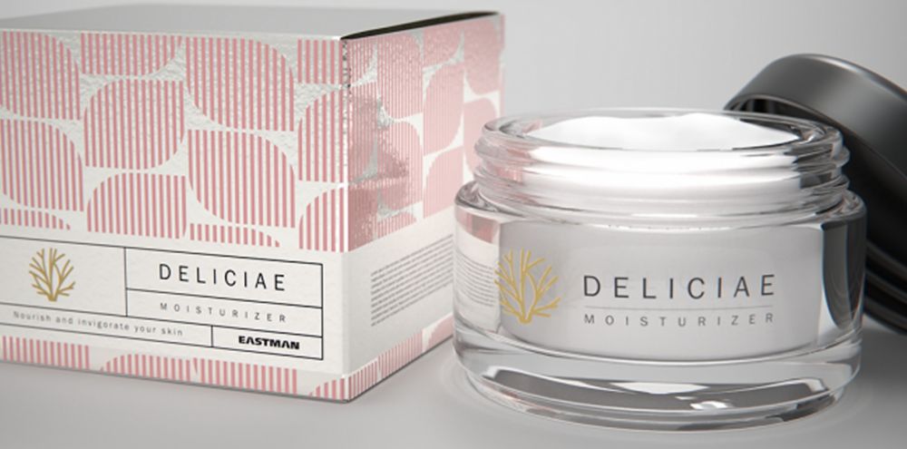 Clear moisturizer jar packaging. 