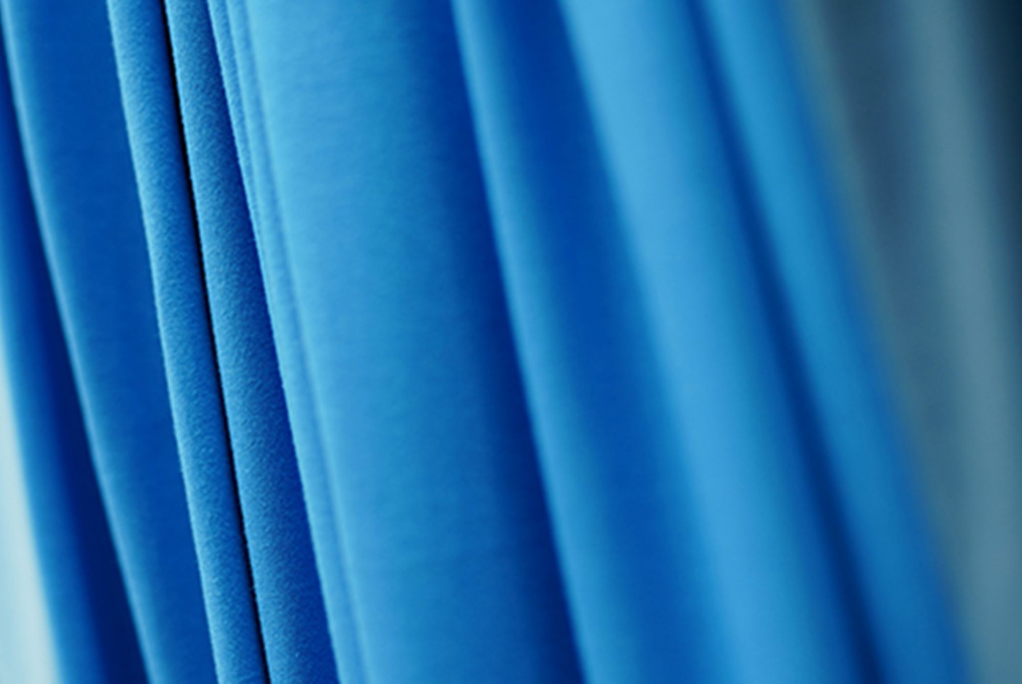 Closeup blue Naia fabric 