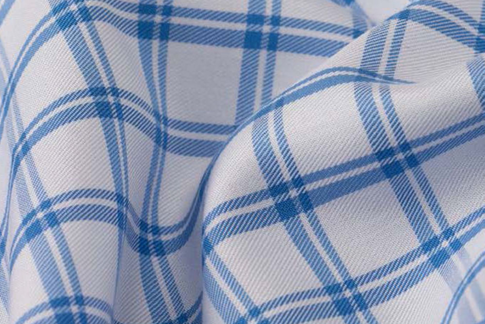 closeup blue and white checkered cloth 
