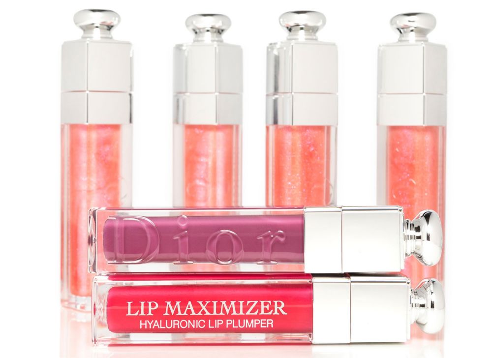 Close-up of multiple lip product containers 