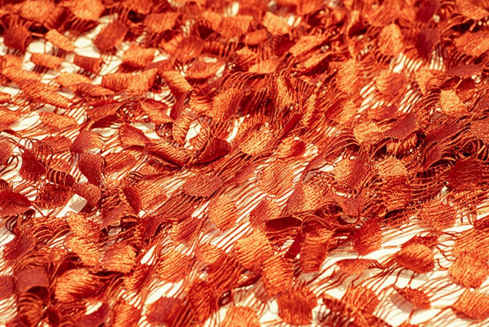 Closeup red amber lace 