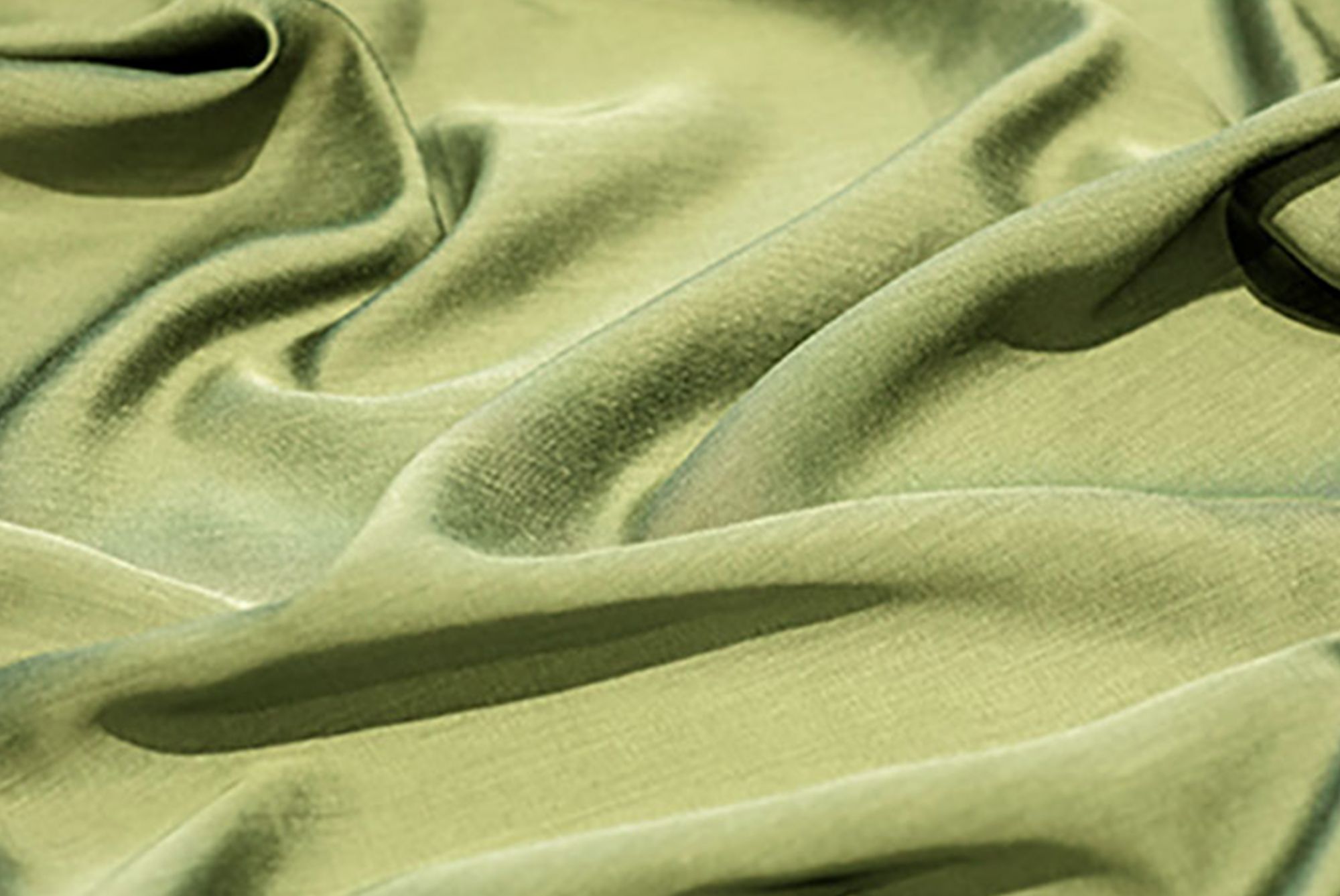 Closeup sage green crepe cloth 
