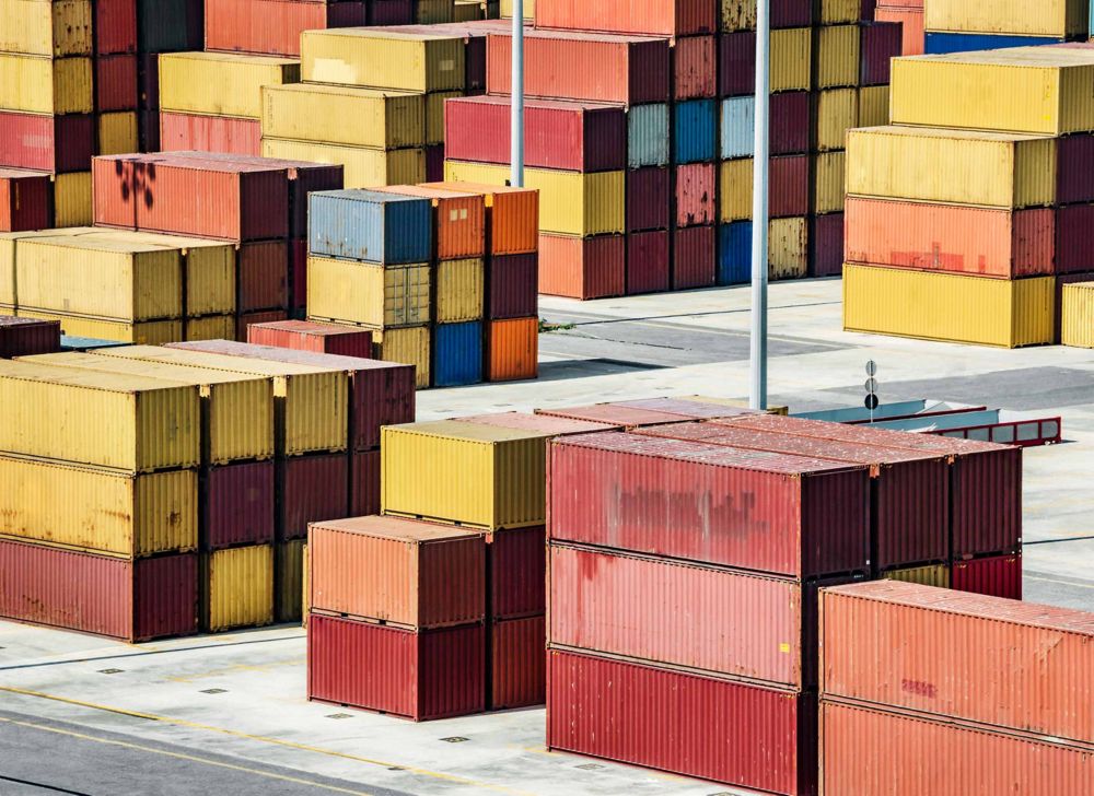 Shipping storage containers. 