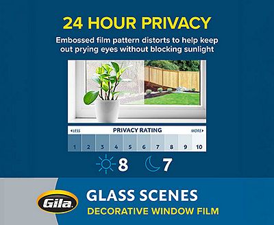 Privacy infographic showing the film's daytime rating of 8 and nighttime rating of 7.