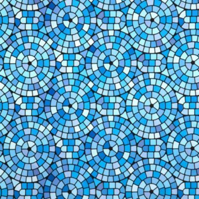 Sample of Gila® Mosaic Circles Decorative Window Film