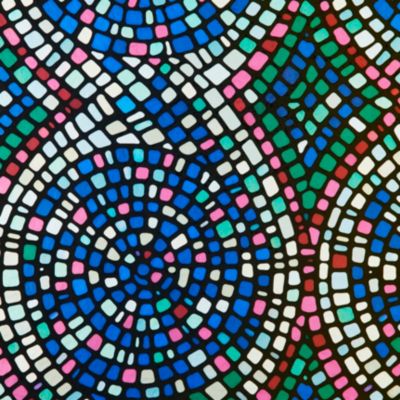 Sample of Gila® Spiral Mosaic Decorative Window Film