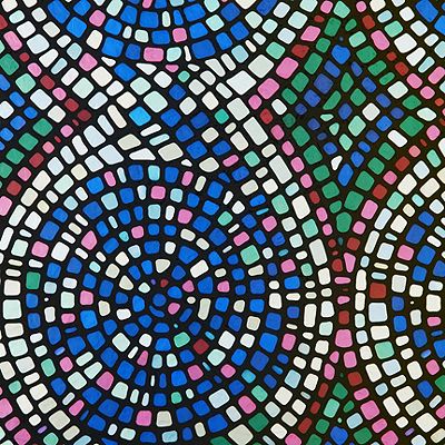 Sample of Gila® Spiral Mosaic Decorative Window Film