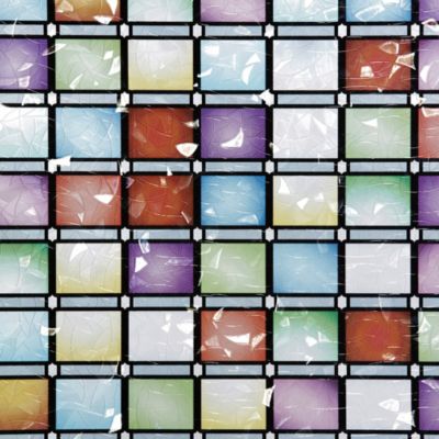 Sample of Gila® Stained Glass Atlantis Decorative Window Film