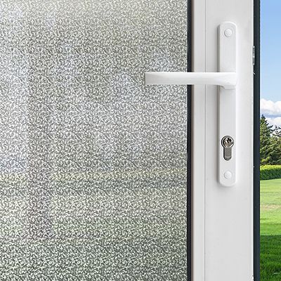 Gila® Winter Morning Decorative Window Film on sliding glass door