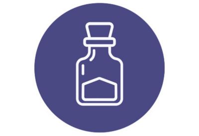 Glass icon indicating design flexibility of Eastman Cristal Renew. 