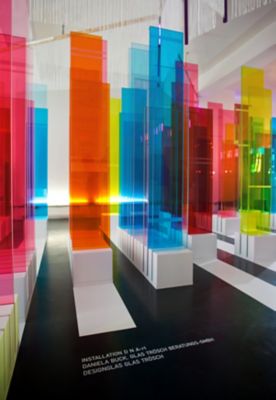 piece of art made of colorful glass