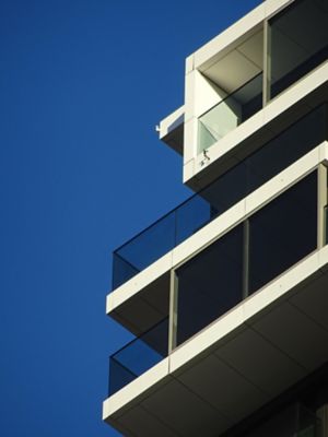 high white facade building