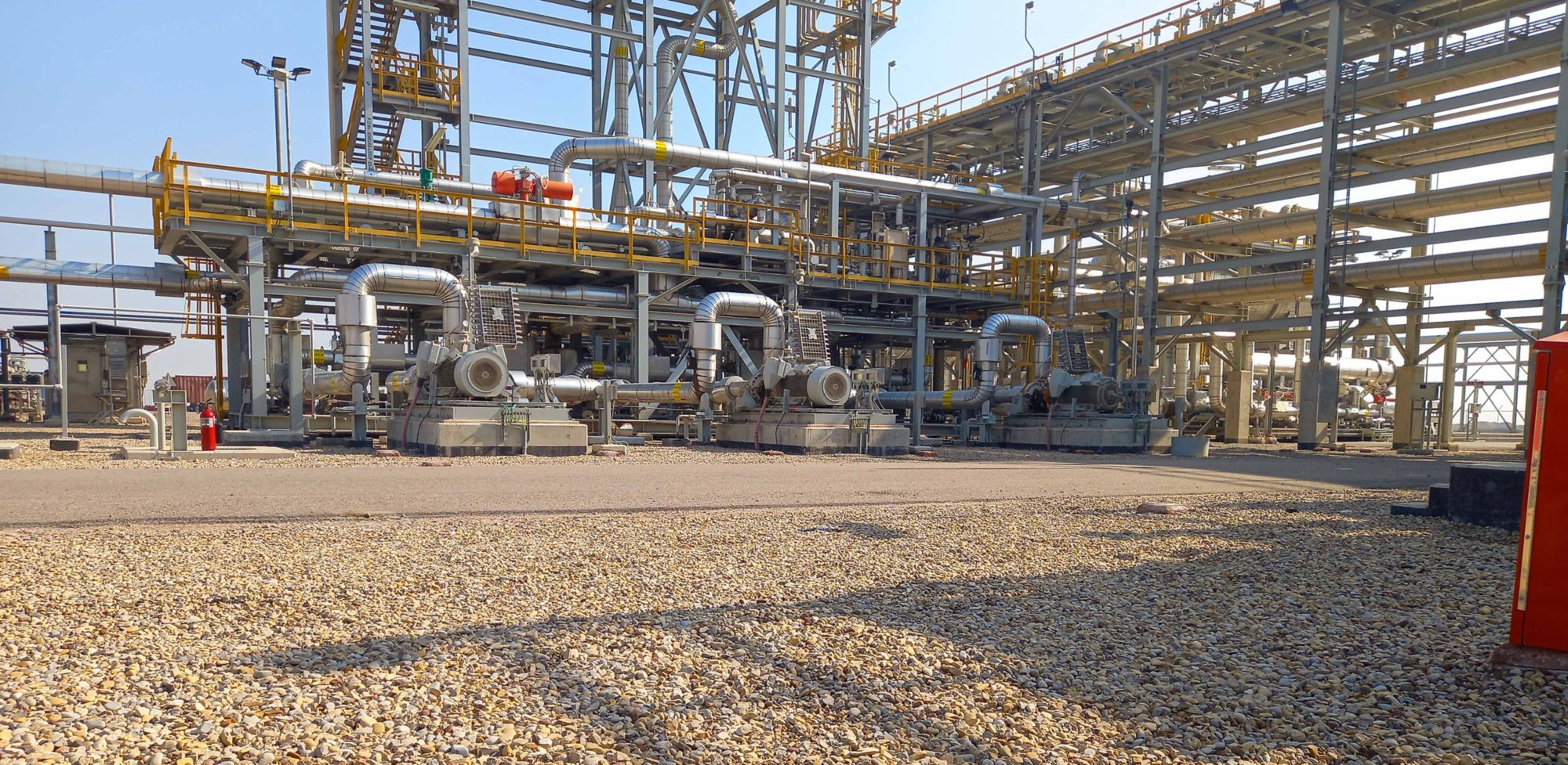 A construction site at the Anniston facility.  