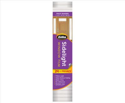 Gila Faux Shades Sidelight Window Film in retail packaging.