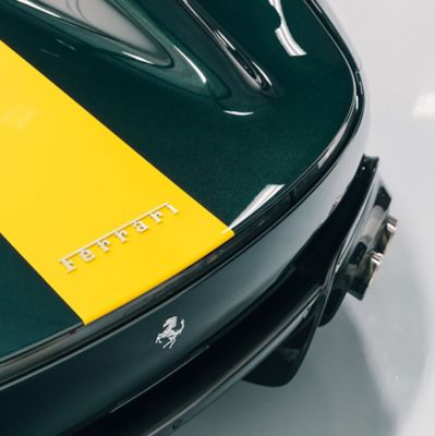 Ferrari Monza SP2 in green and yellow, fully wrapped in SunTek PPF Ultra by Impressive Wrap 