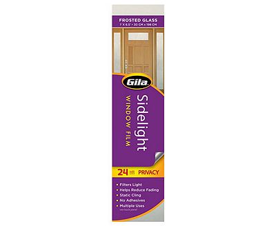 Gila Frosted Glass Sidelight Window Film in retail packaging.