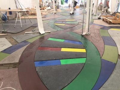 colorful floor mosaic