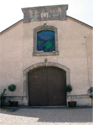 vitrage glass in the church