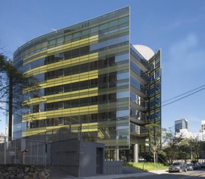 facade of the office building
