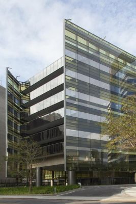 facade of the office building