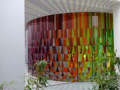 colorful interior walls