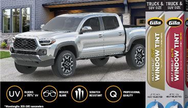 Gila® Truck & SUV Window Tint on silver truck 