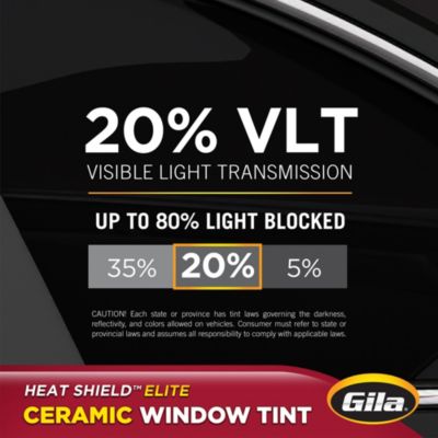 Gila® Heat Shield Elite 20% VLT Window Tint comparison