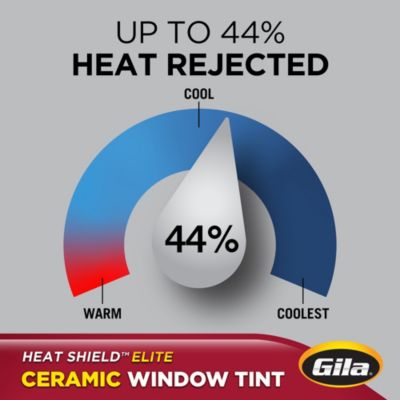 Gila® Heat Shield Elite 35% VLT Window Tint heat rejection capabilities