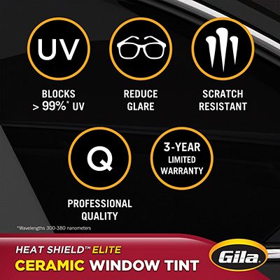Gila® Heat Shield Elite 35% VLT Window Tint benefits