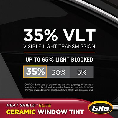 Gila® Heat Shield Elite 35% VLT Window Tint comparison