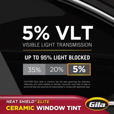 Gila® Heat Shield Elite 5% VLT Window Tint comparison