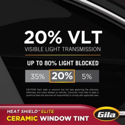 Gila® Heat Shield Elite 20% VLT Truck & SUV Window Tint comparison