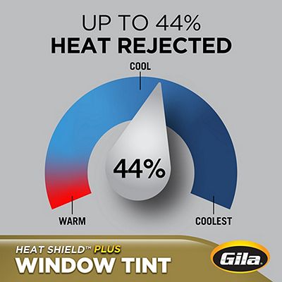 Gila® Heat Shield Plus 20% VLT Window Tint heat rejection capabilities