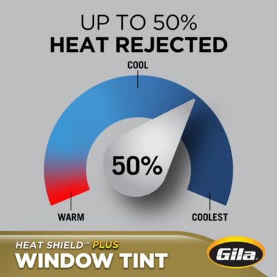 Gila® Heat Shield Plus 5% VLT Window Tint heat rejection capabilities